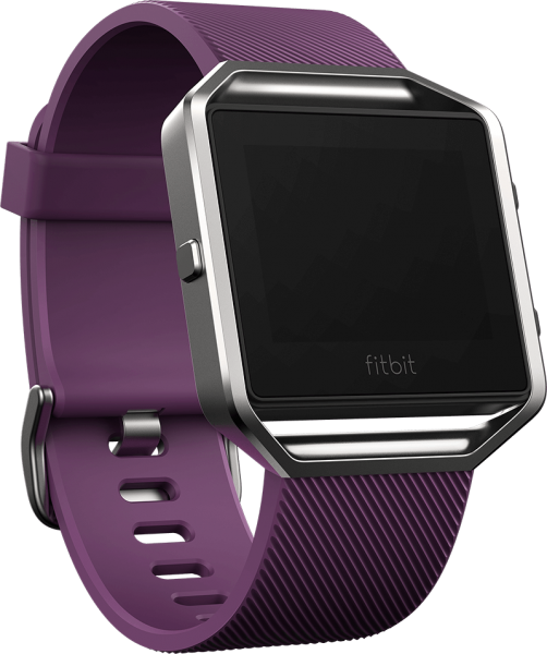 FITBIT BLAZE SMART FITNESS WATCH - PLUM SILVER (S)1